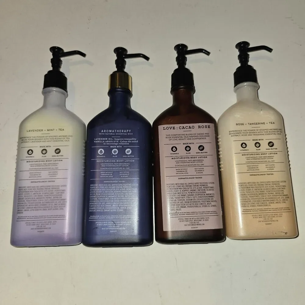 Aromatherapy Lotions 6.5 oz Bath & Body Works bundle of 4